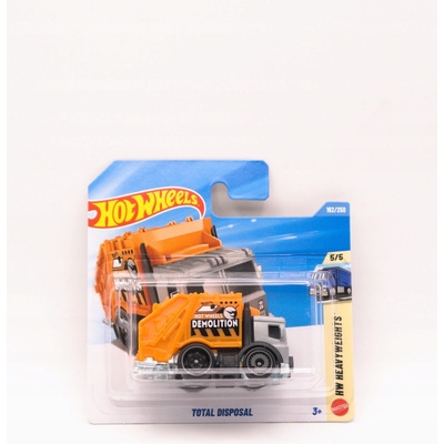 Mattel Hot Wheels Total Disposal Poklad Honba Oranžový