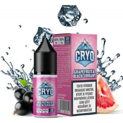 Infamous Cryo Saltz Grapefruit and Blackcurrant 10 ml 20 mg