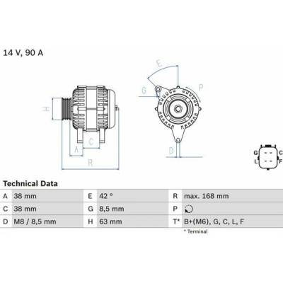Alternátor BOSCH 0 986 082 790