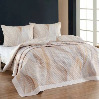 Matějovský Prehoz prešívaný Infinitum Beige bežová Bavlna/PES 240x220 cm