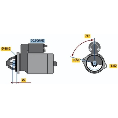 BOSCH STARTER 0 001 107 401