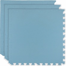 Divio Pěnový koberec MAXI COLOR 3 ks 62x62x1 cm modrý