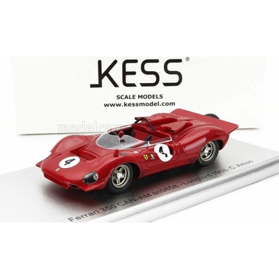 KESS MODEL FERRARI 350 P4 SPIDER CAN-AM s/n0858 N 4 TASMAN GP LONGFORD 1968 C.AMON RED 1:43