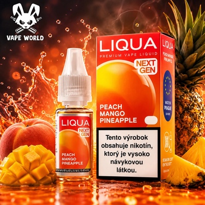 Liqua Peach Mango Pineapple 10 ml 6 mg