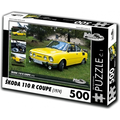 Retro-Auta Škoda 110 R Coupe 1974 500 dílků