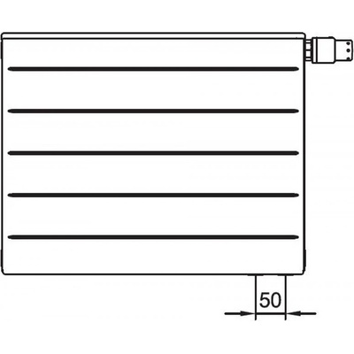 Kermi Therm X2 LINE-V 405 mm x 905 mm PLV120400901L1K