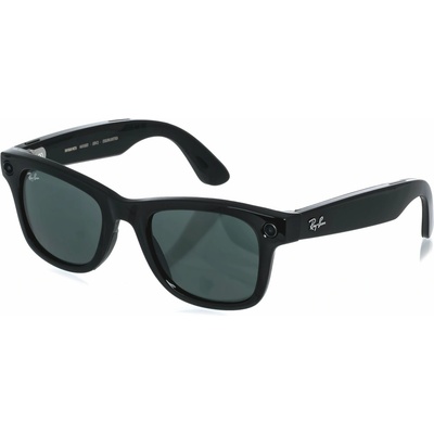 Meta Ray-Ban Wayfarer Gen2 Standard, Shiny Black, G15 Green 4012601/7150