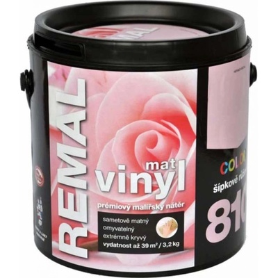 BARVY A LAKY HOSTIVAŘ, REMAL VINYL COLOR MAT - šípkovo ružová - 3,2 Kg