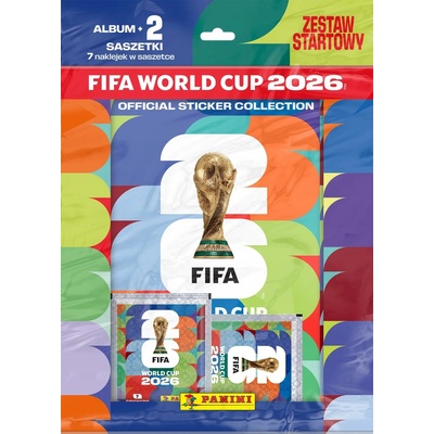 Fifa kolekce samolepek world cup 2026 starovací sada album + 2 sáčky