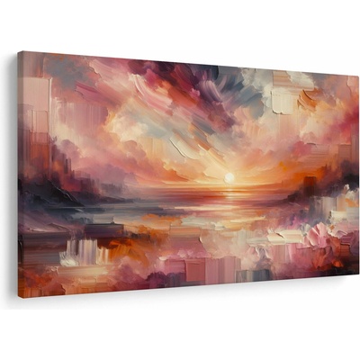 Obraz - Maľované červánky, jednodielne 150x100 cm