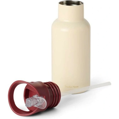 Suavinex nerezová fľaša na nápoj Small 350 ml Krémová