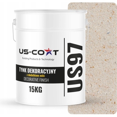US-Coat DEKORATIVNÍ OMÍTKA BARVA SVĚTLE BÉŽOVÁ ZLATÁ STŘÍBRNÁ SLÍDA MIKOVÁ D805 15kg