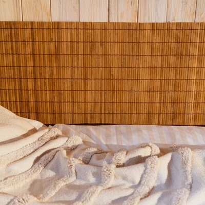 Vingo Bambusová rohož za posteľ hnedá Šírka rohože: 100 cm, Dĺžka rohože: 200 cm