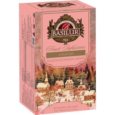 BASILUR Christmas Fruit Assorted vánoční chutě 20 x 1,8 g