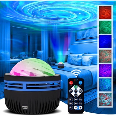 LED RGB Projektor Polární Záře Galaxie s Dálkovým Ovládáním do Ložnice – Hledejceny.cz