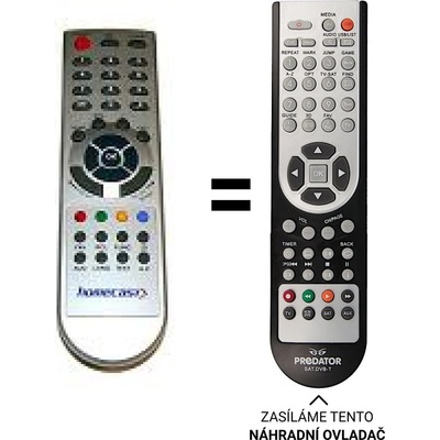 Dálkový ovladač Predátor Homecast EM-TECH - EM150, EM-150CR, EM200CR – Hledejceny.cz
