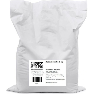 Život bez lepku Rýžová mouka polohrubá 5 kg