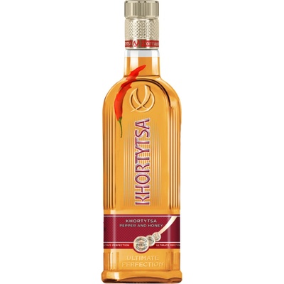 Khortytsa Pepper & Honey 40% 1 l (holá láhev)