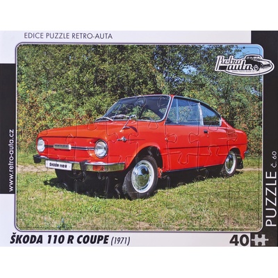 Retro-Auta č. 60 ŠKODA 110 R COUPE 1971 40 dílků