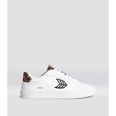 Cariuma SALVAS White Leather Black Logo Leopard Print Sneaker – Hledejceny.cz