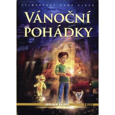 Vánoční pohádky: Nejmenší světýlko + spike + vánoční dobrodružství + vánoce v gaudínii / Rytíř skřípek: dokonalé vánoce + vánoce v new yorku, 5 pošetka DVD