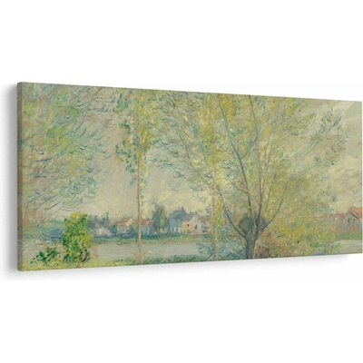 Obraz - Claude Monet, The Willows, reprodukcia, jednodielne 200x100 cm