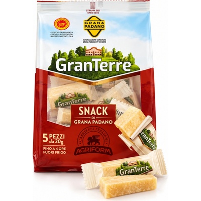 Agriform granterre grana padano snack 5 ks 100 g