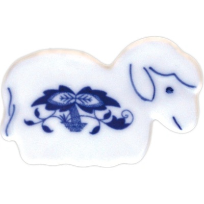 Český porcelán Dubí Cibulák Magnetka Ovečka 6x4cm Originál