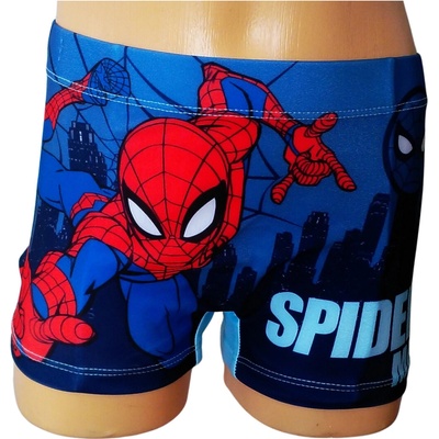 Eplusm Chlapecké plavky Spiderman noční město boxerky modré modrá