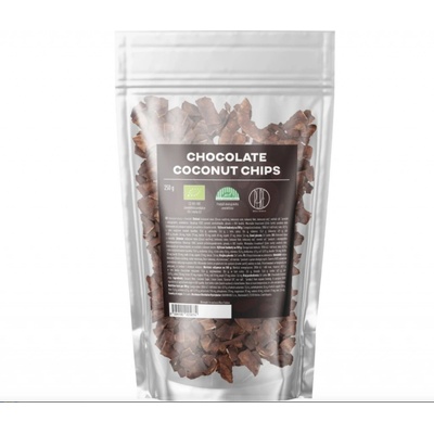 BrainMax Pure Kokosové chipsy v čokoládě BIO 250 g