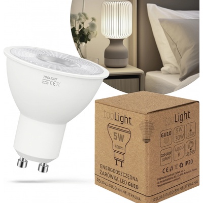 Toolight LED žiarovka GU10 5W 400lm 4000K neutrálna RSL041 OSW-20024