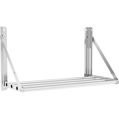 Royal Catering Nástenná polica - sklopná - tyčová - 60 x 30 cm - 40 kg | RC-TFWH60X30