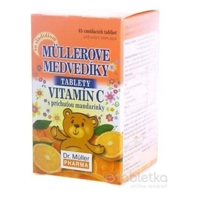 Dr. Müller Medvede mandarínka s vitamínom C 45 cmúľaciech tabliet