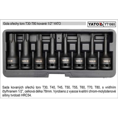 TORX YT1065 Gola sada nářadí
