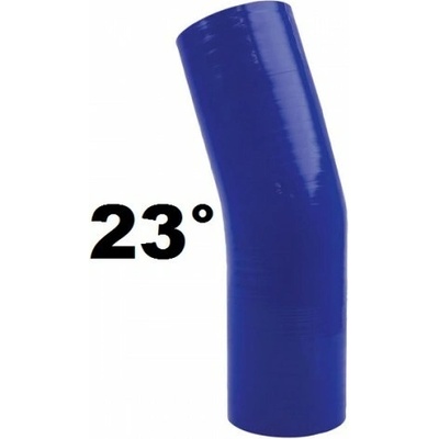 Silikónové koleno 23° 45mm, Modré, Dĺžka: 150mm