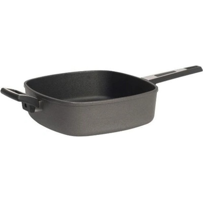 Grilovací titanová pánev SKK 28 × 28 cm indukční rýhovaná hloubka 7,5 cm