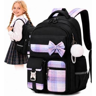 žiadna značka Vodotesný kawaii batoh pre dievčatá s reflexnými prvkami