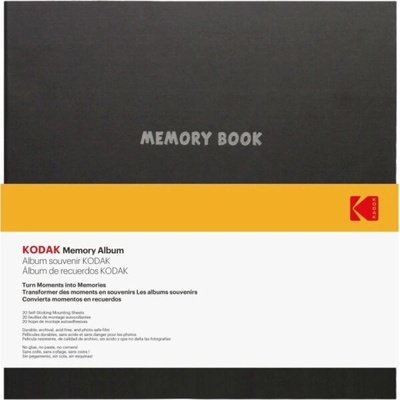 Fotoalbum Kodak samolepicí 40 stran na fotografie A4 / A5 / A6 / Instax / Polaroid / Zink / Kat 9891-312 / Černá