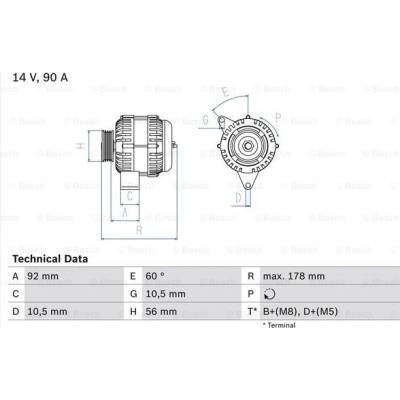 BOSCH Generátor 0986039750