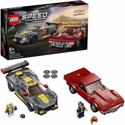 LEGO® Speed Champions 76903 Chevrolet Corvette C8.R a 1968 Chevrolet Corvette
