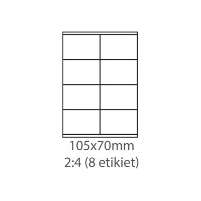 Ecodata biele 8ks/A4 100 listov ECO-10507000