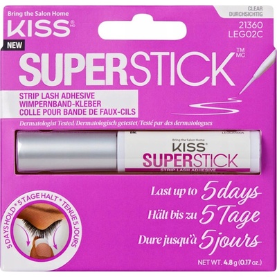 KISS Lepidlo na řasy Super Stick 5-Day Extended Wear (Strip Lash Adhesive) 4,8 g Clear – Hledejceny.cz