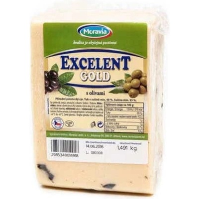 Moravia Lacto Excelent Gold sýr olivy 1.5kg