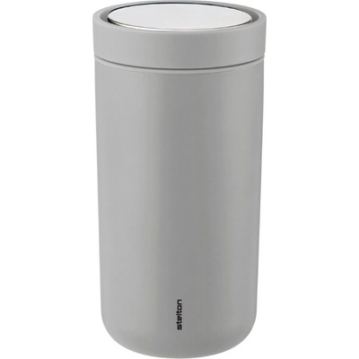 Stelton TO GO CLICK Termohrnek 200 ml matný světle šedý