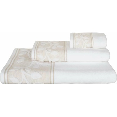 SCANquilt Uterák PURA lístky biela 50 x 100 cm