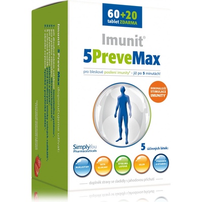 Simply You Imunit 5PreveMax nukleotidy+betaglukan 80 tablet – Hledejceny.cz