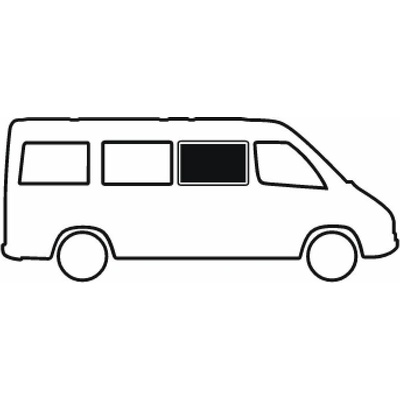 Carbest Pevné boční okno pro Ducato/Boxer/Jumper 2007 varianta První okno za spolujezdcem (pro všechny délky kromě 496,3cm)