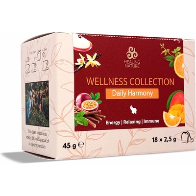 Healing Nature Čajová Wellness kolekce Daily Harmony 18 ks