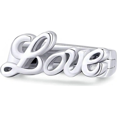 P&J Jewellery Stříbrný klip Reflexions Nápis Love RFCH9