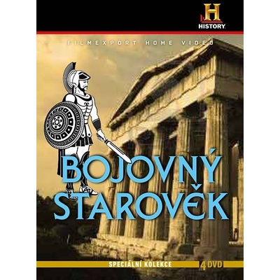 Bojovný starověk: Trója bohů a válečníků + Vzestup a pád Sparťanů: Kodex cti + Vzestup a pád Sparťanů: Zničující válka + Amazonky, 4 digipack DVD